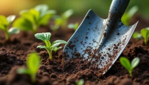 Transplanter des racines profondes au jardin avec un transplantoir