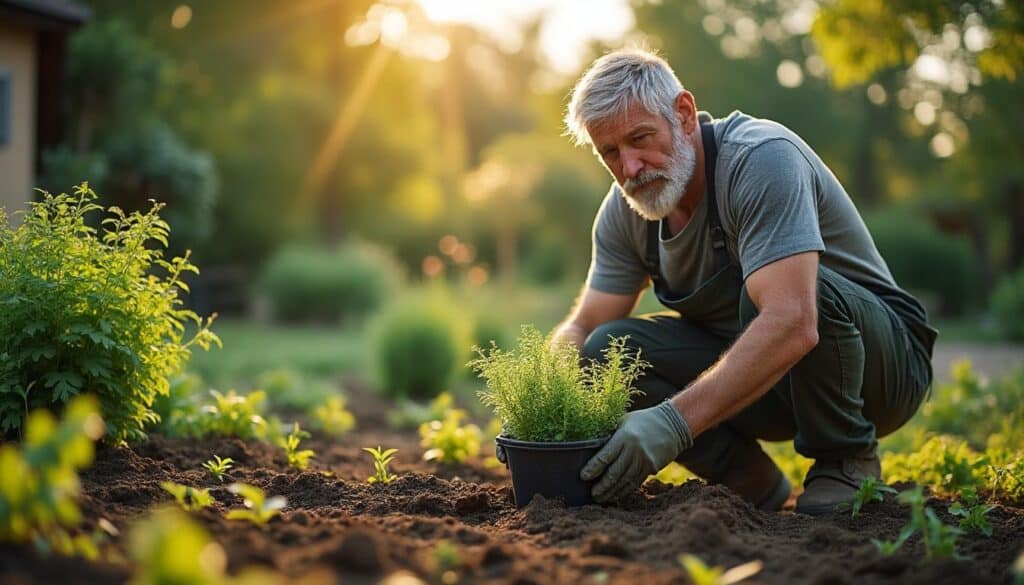 Conseils pour utiliser un transplantoir sur un sol sec au jardin
