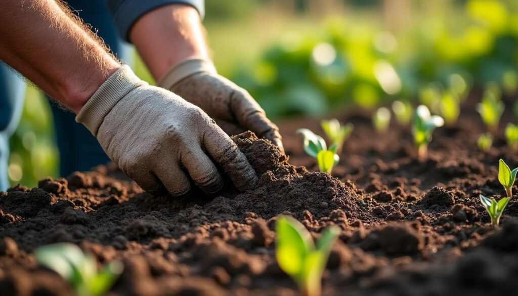 Guide d'utilisation du transplantoir en terre argileuse de jardin