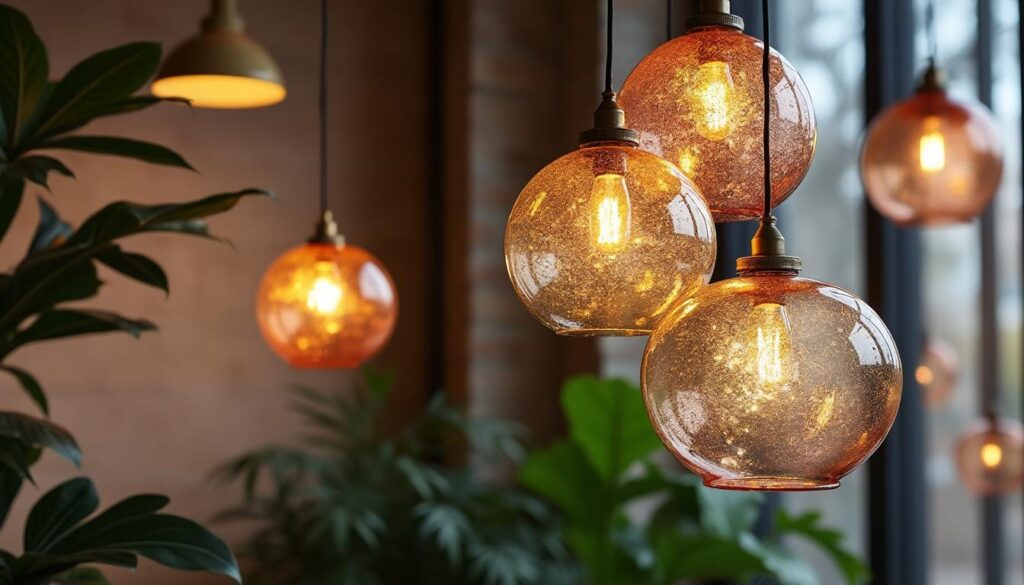 Idées originales pour suspendre du verre soufflé dans votre déco