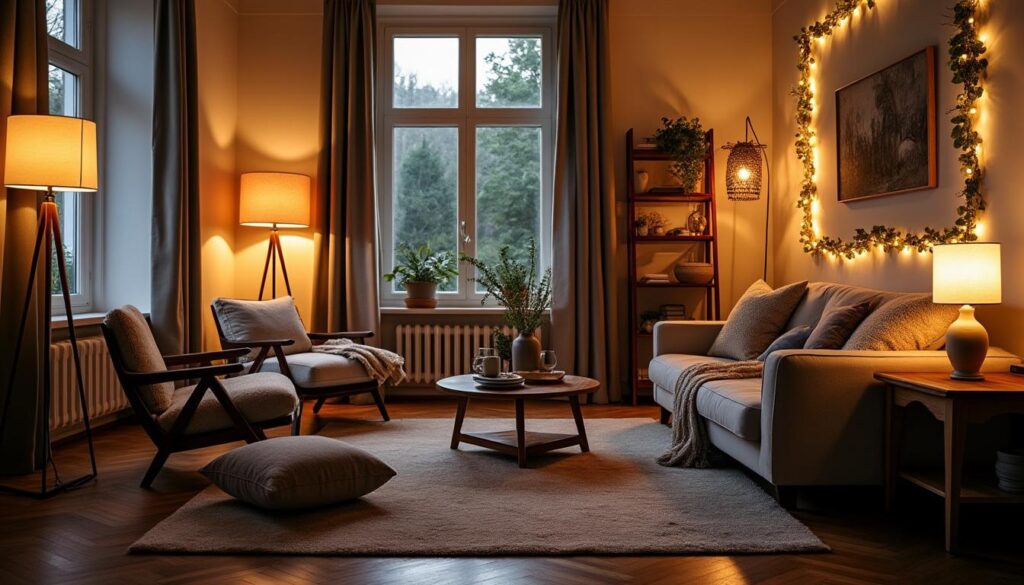 Comment créer une ambiance cosy dans le salon avec des luminaires ?
