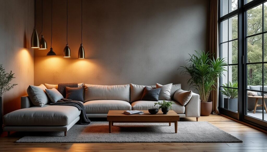 L’intégration harmonieuse de luminaires dans un design intérieur de salon