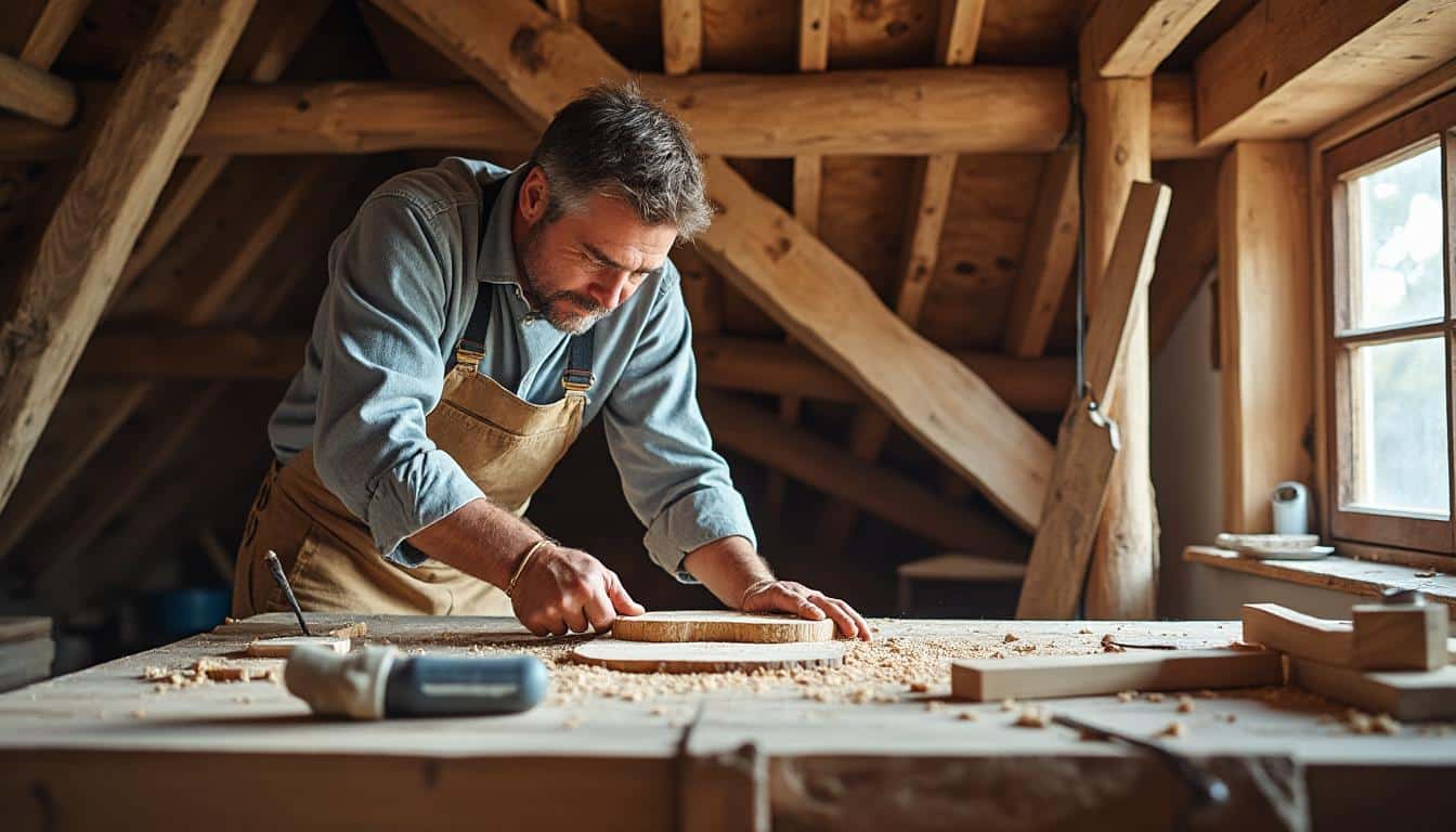 Illustration: Comprendre le rôle essentiel du poinçon dans la charpente de la toiture