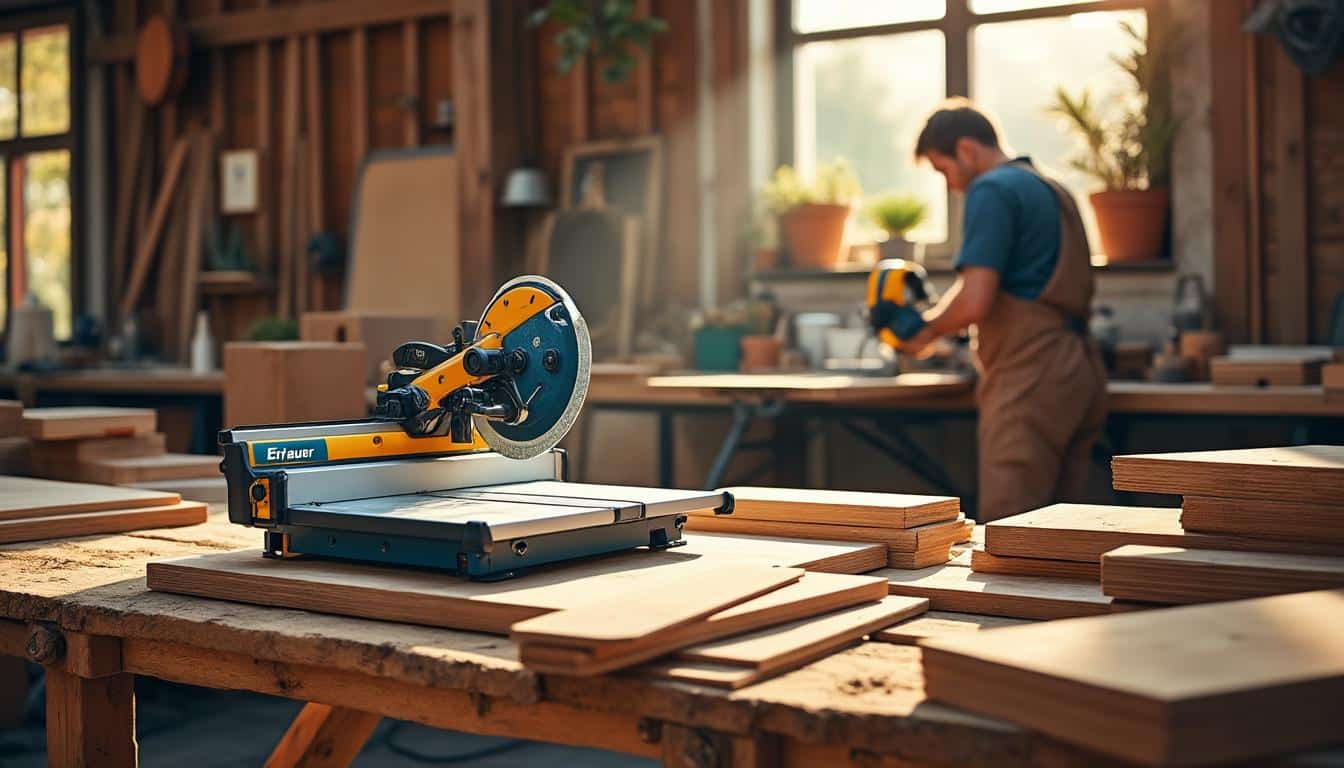 Illustration: Découvrir les particularités de la scie à onglet Erbauer et ses modèles phares