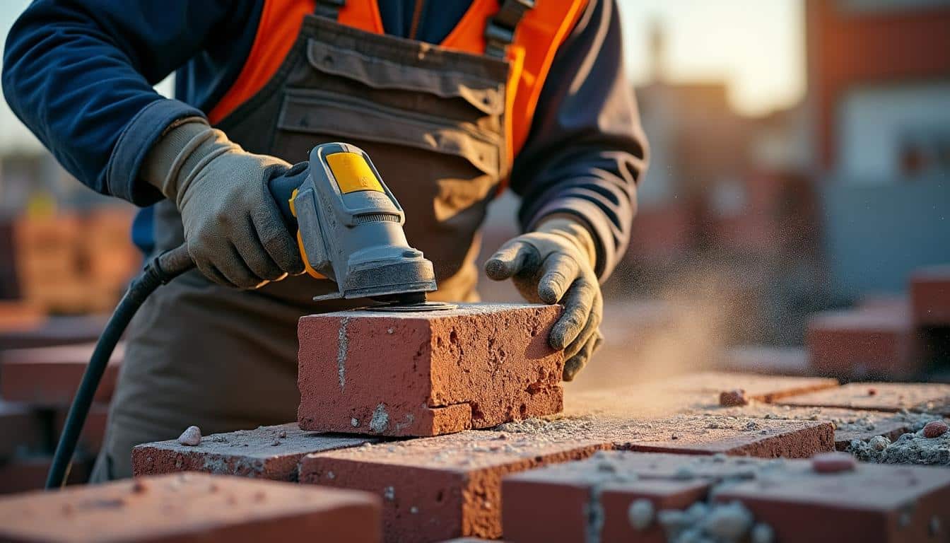 Illustration: Techniques et astuces pour découper efficacement la brique rouge avec la bonne scie