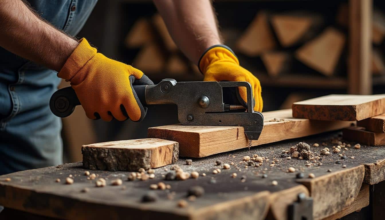 Scie à ruban pour le bois de chauffage : précision et sécurité