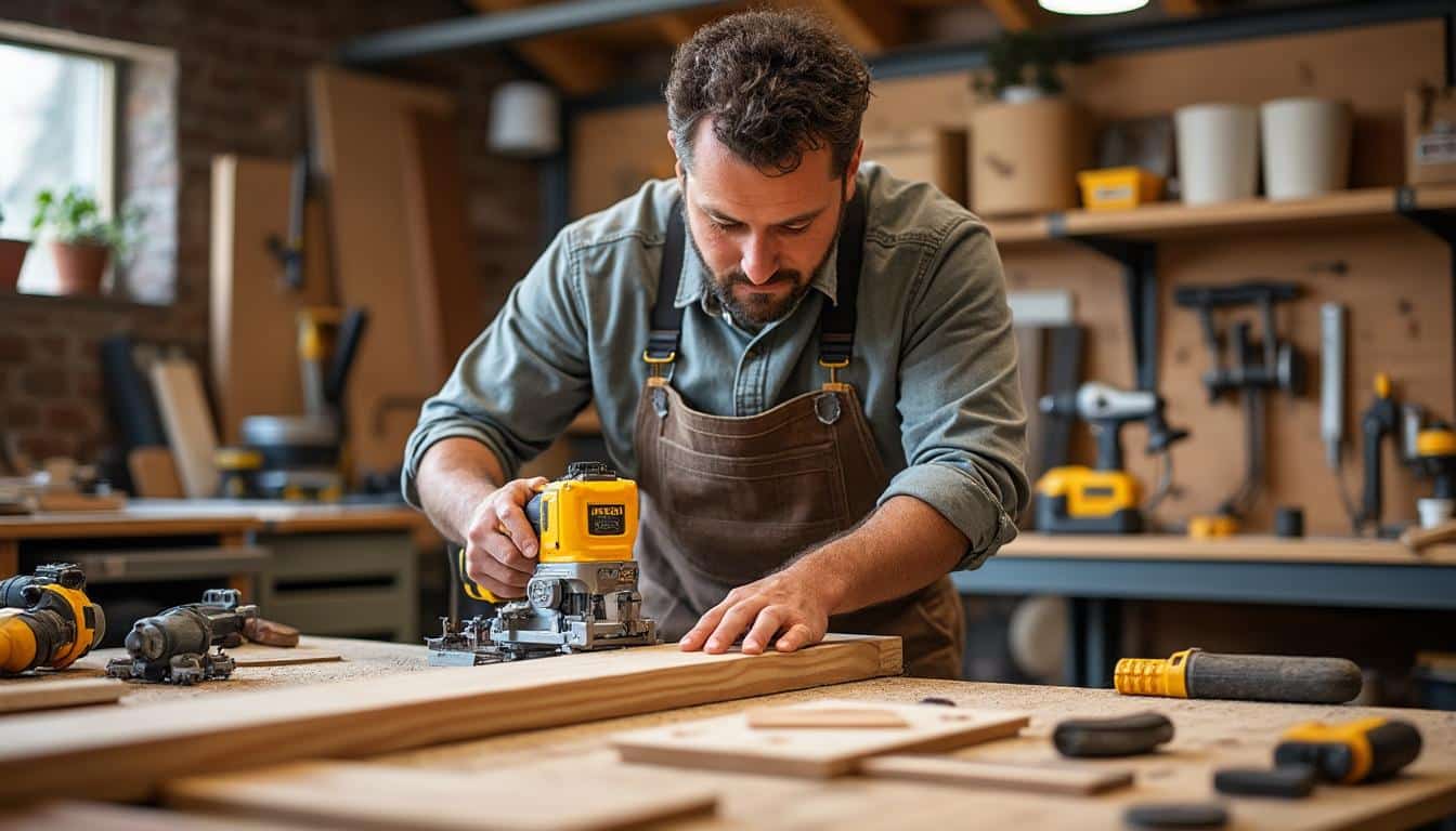 Illustration: Les fonctionnalités innovantes qui facilitent le travail avec la scie sur table Dewalt DWE7492