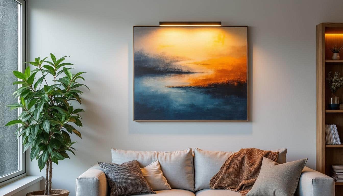 Illustration: Apporter du style et de la lumière avec une applique dédiée à l’éclairage des tableaux