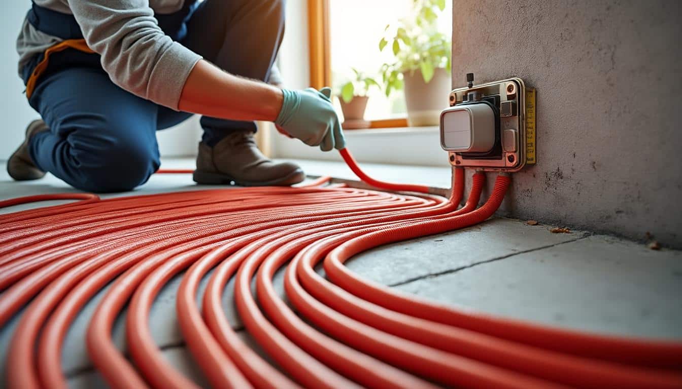 Illustration: Comprendre le principe et le fonctionnement du chauffage par le sol associé à une pompe