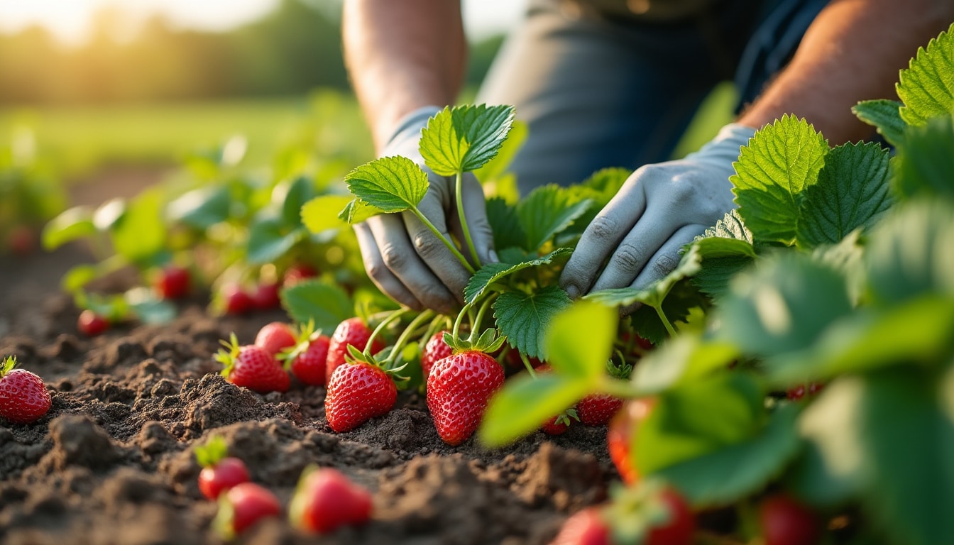 Illustration: Comprendre le rôle essentiel des engrais dans la nutrition des fraisiers