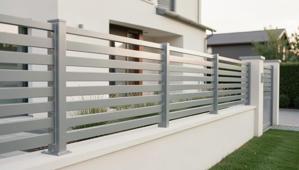 Clôture en aluminium sur muret : bien la choisir